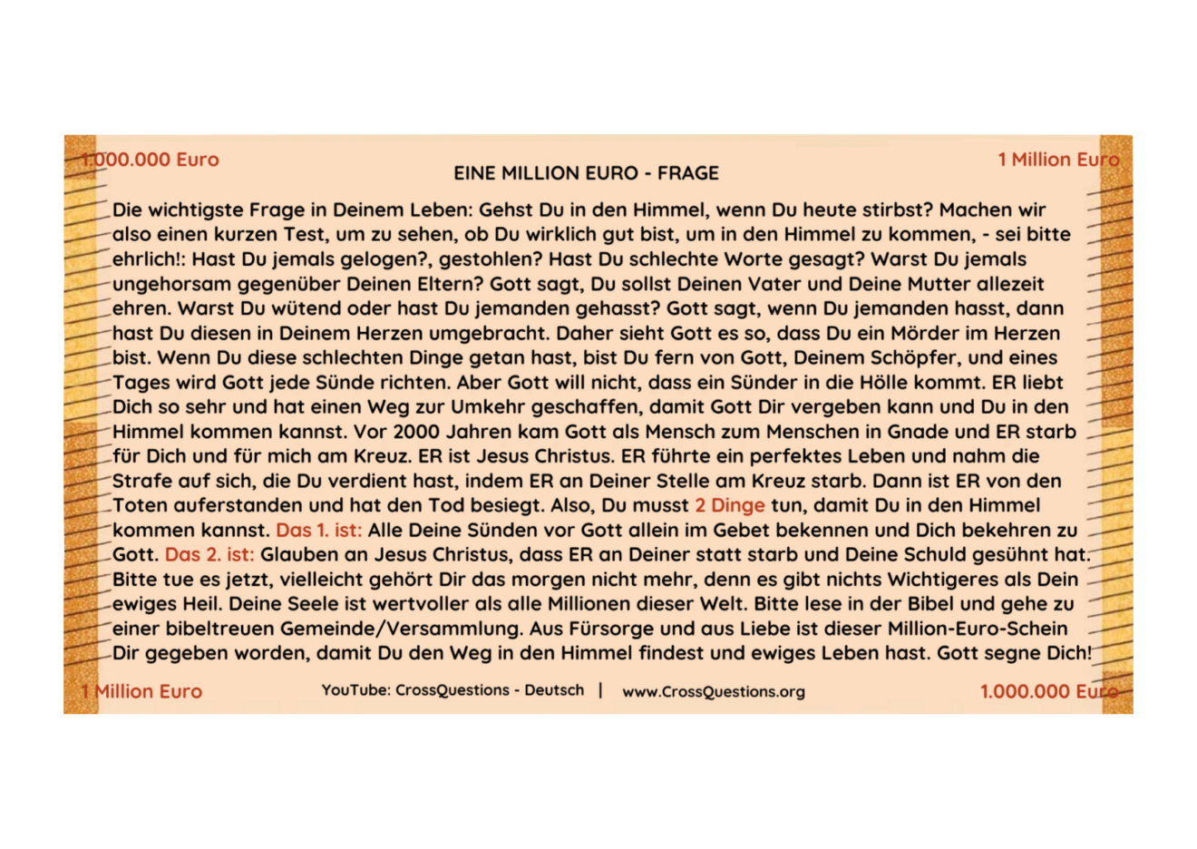 1 Million Euro Schein For Teens Kids CrossQuestions 35 Rabatt 1-million-euro-note-1000000-euro-the-european-dream-note-youtube